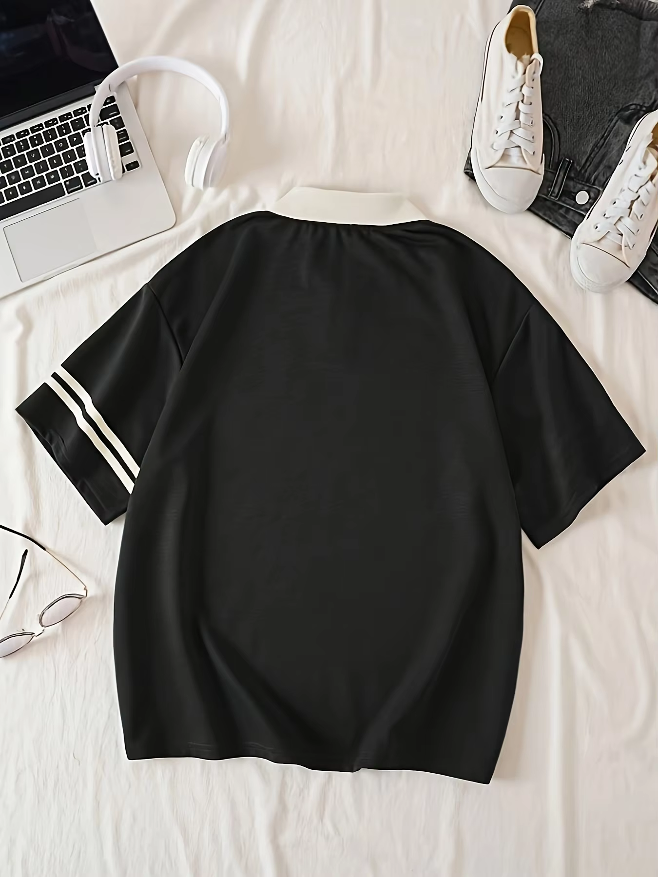 Polo polyvalent à manches courtes pour femmes