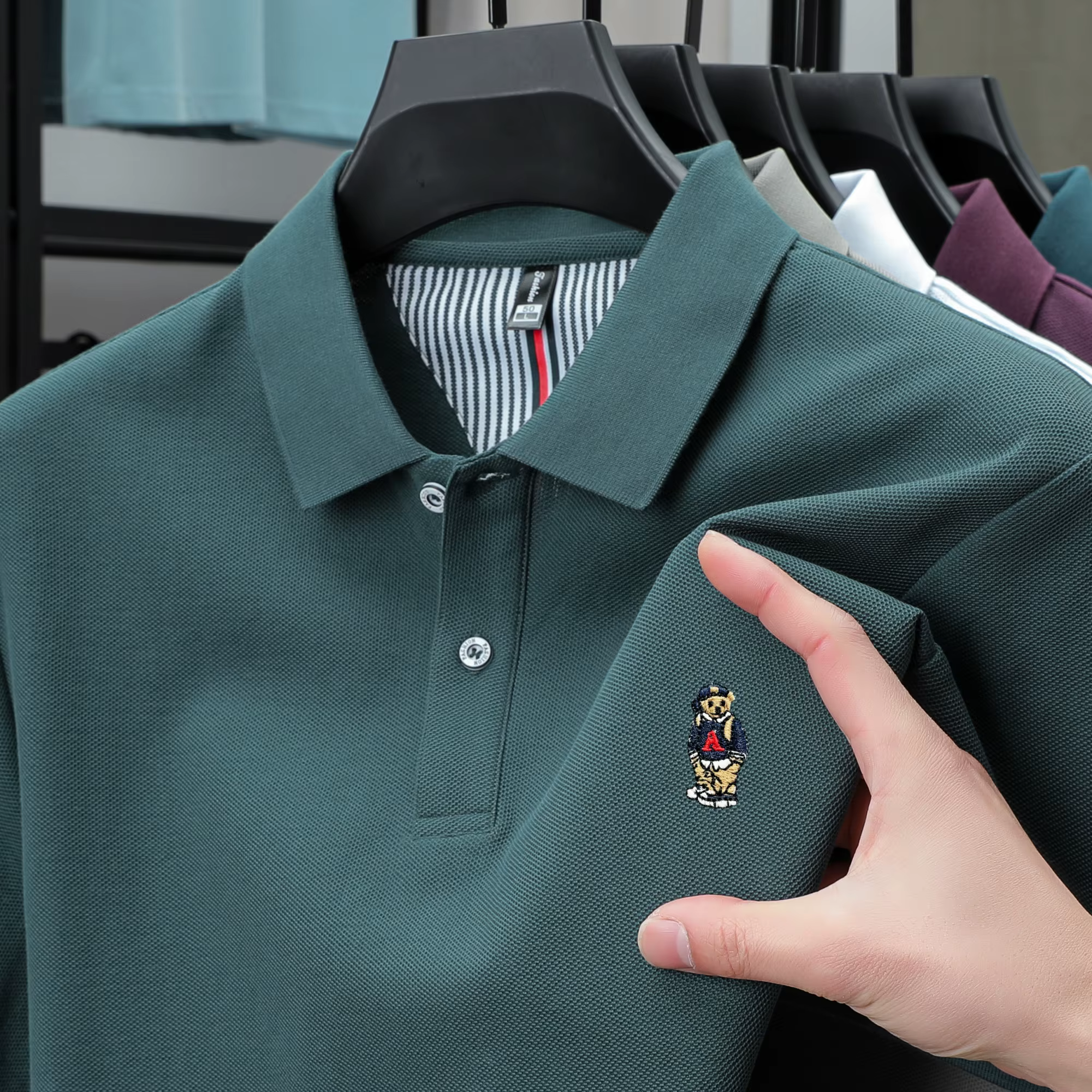 Polo à manches courtes pour hommes