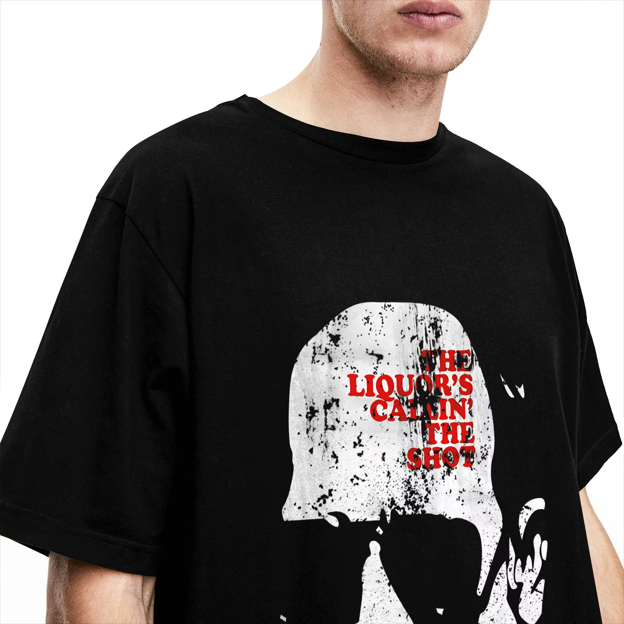 T-shirt pour hommes Mr Lahey The Liquor is Calling the Shot
