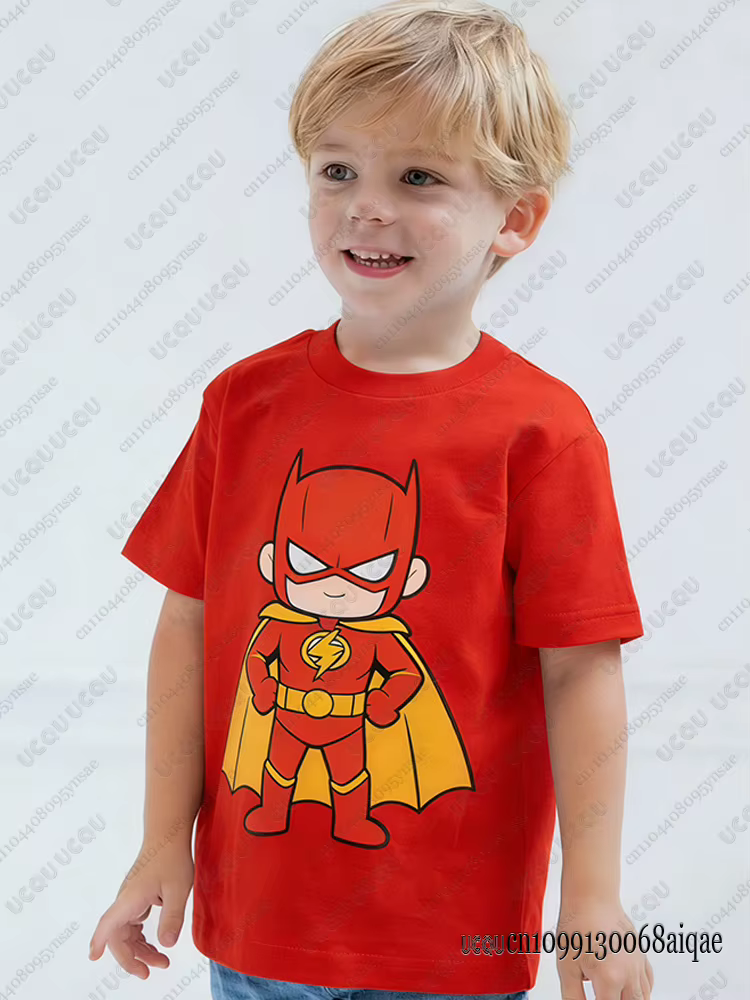 T-shirts imprimés avec personnage Batman de DC Comic pour enfants