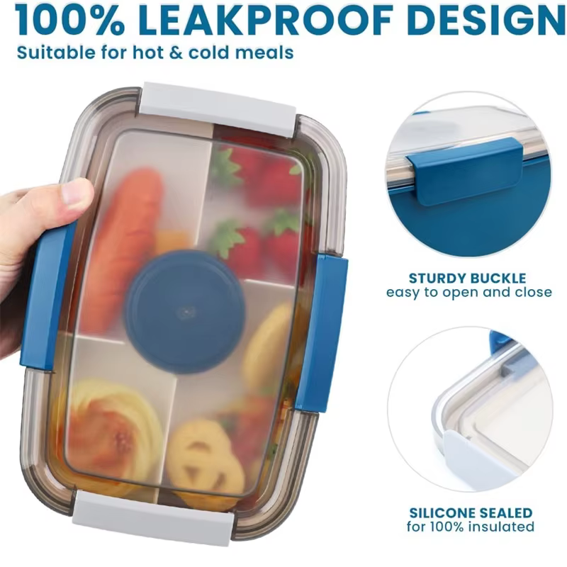 Grande boîte à Bento sûre pour micro-ondes