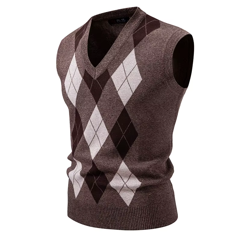 Gilets en tricot sans manches pour hommes