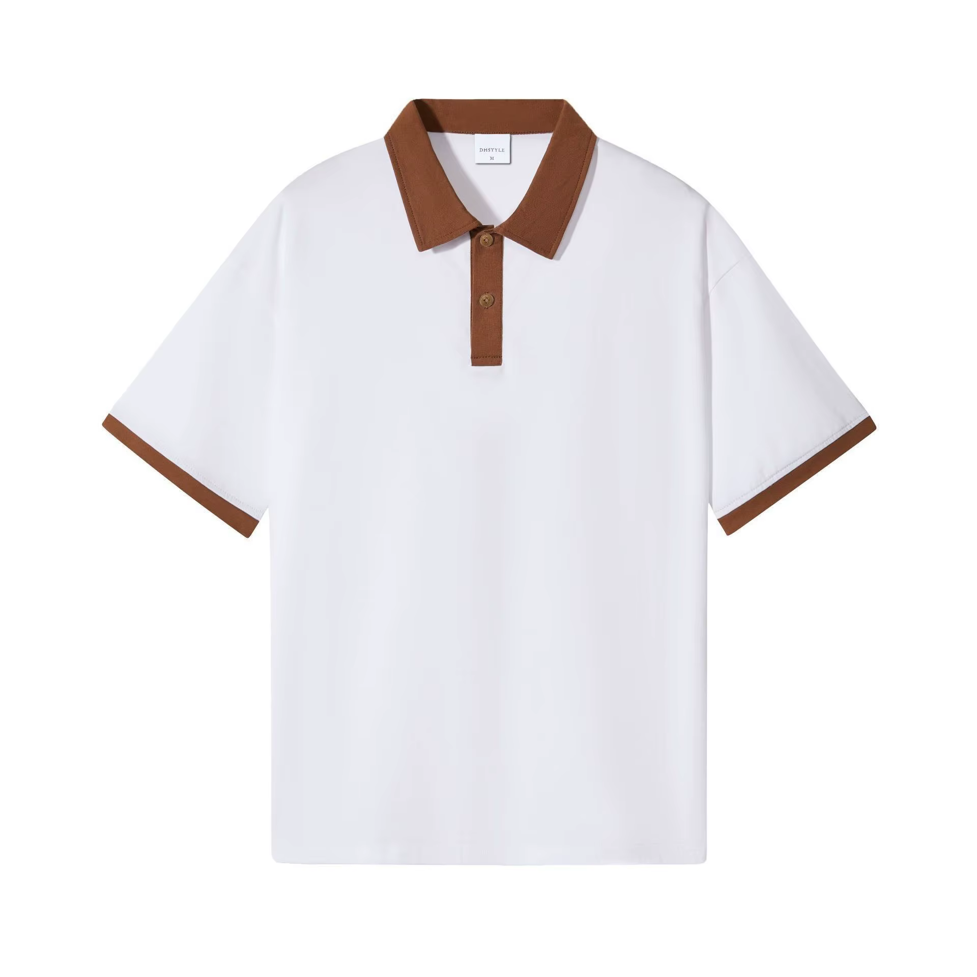 Polo à Double tissage en pur coton épais