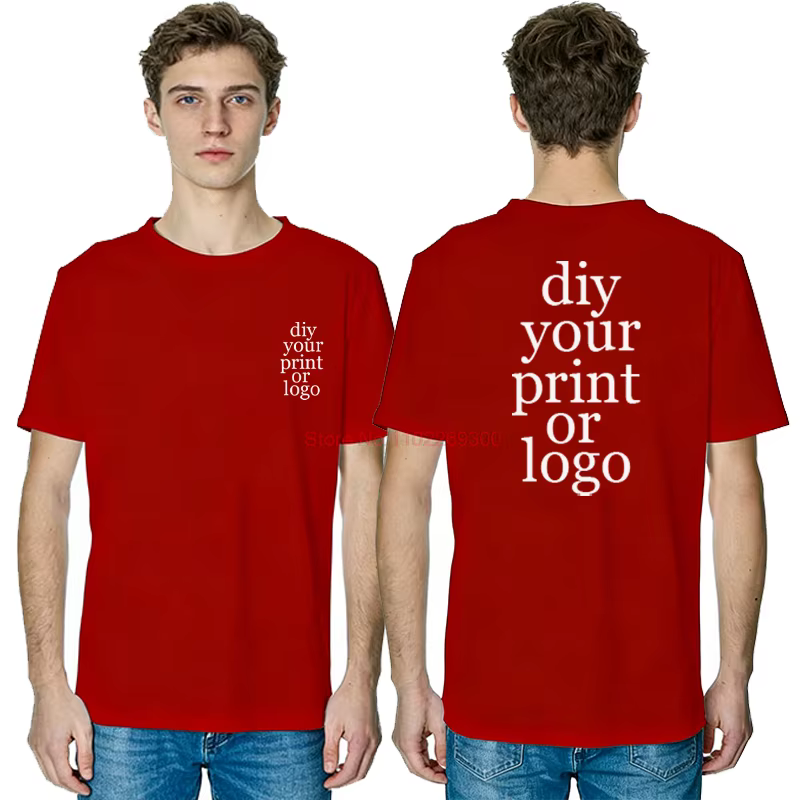 T-shirt imprimé personnalisé avec votre propre design