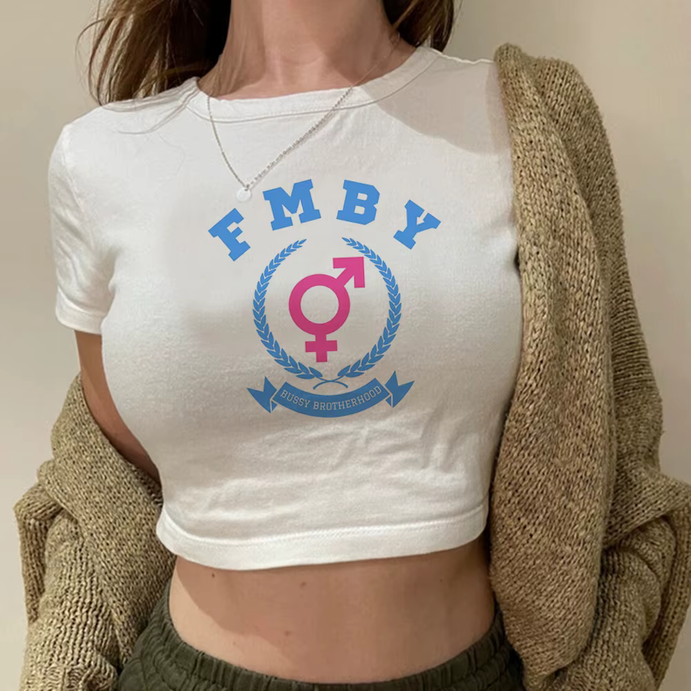 Femboy Goth Fairy Grunge Crop Top pour filles