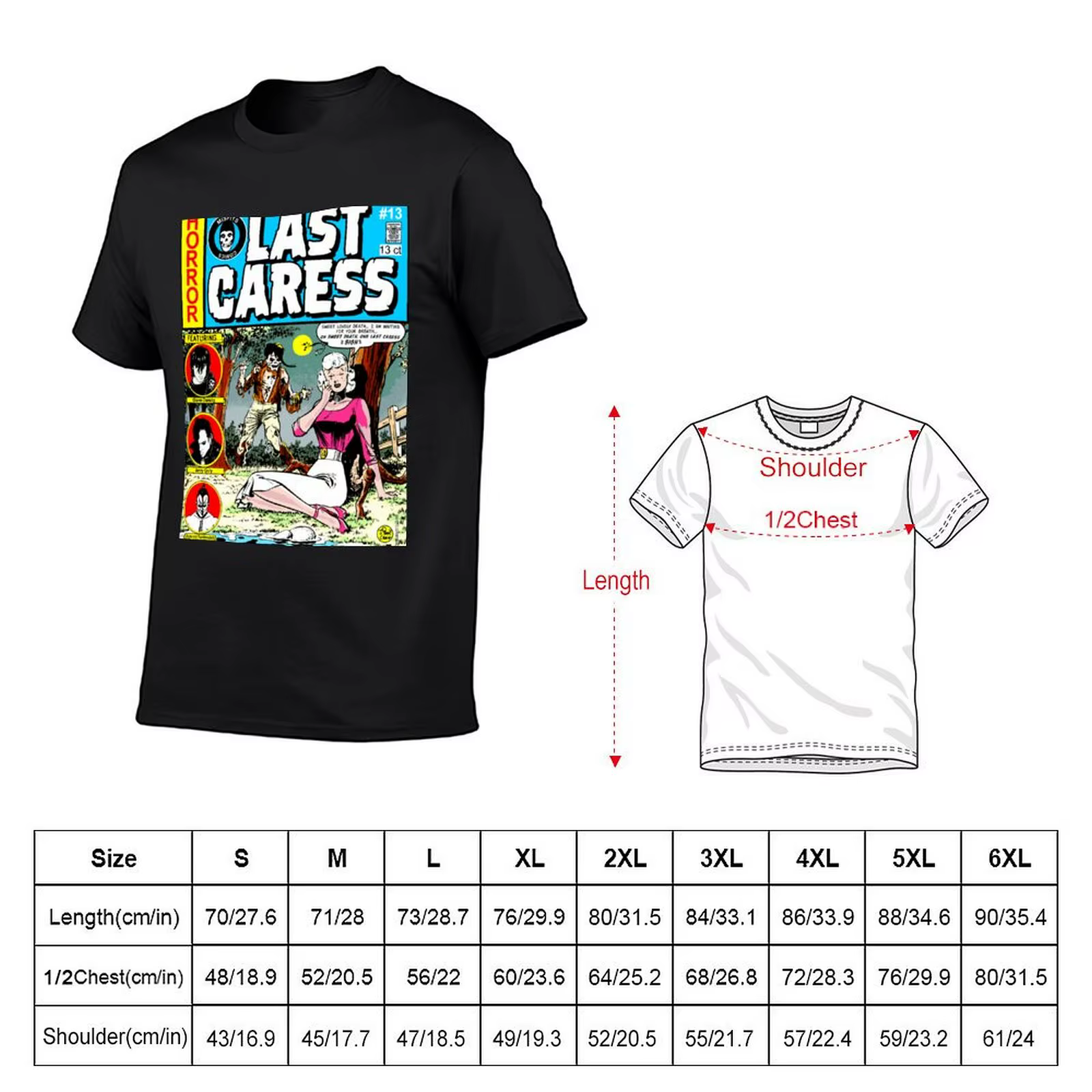T-shirt graphique Misfits last Caress pour hommes