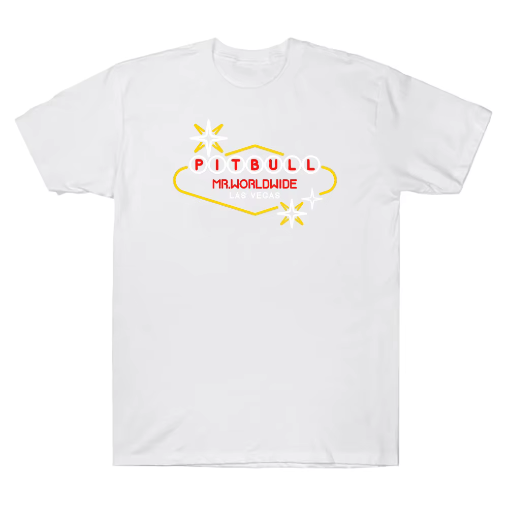 Rappeur Pitbull Vegas signe t-shirt Rap Hip Hop musique T-shirts femmes hommes coton surdimensionné vêtements été confortable col rond hauts