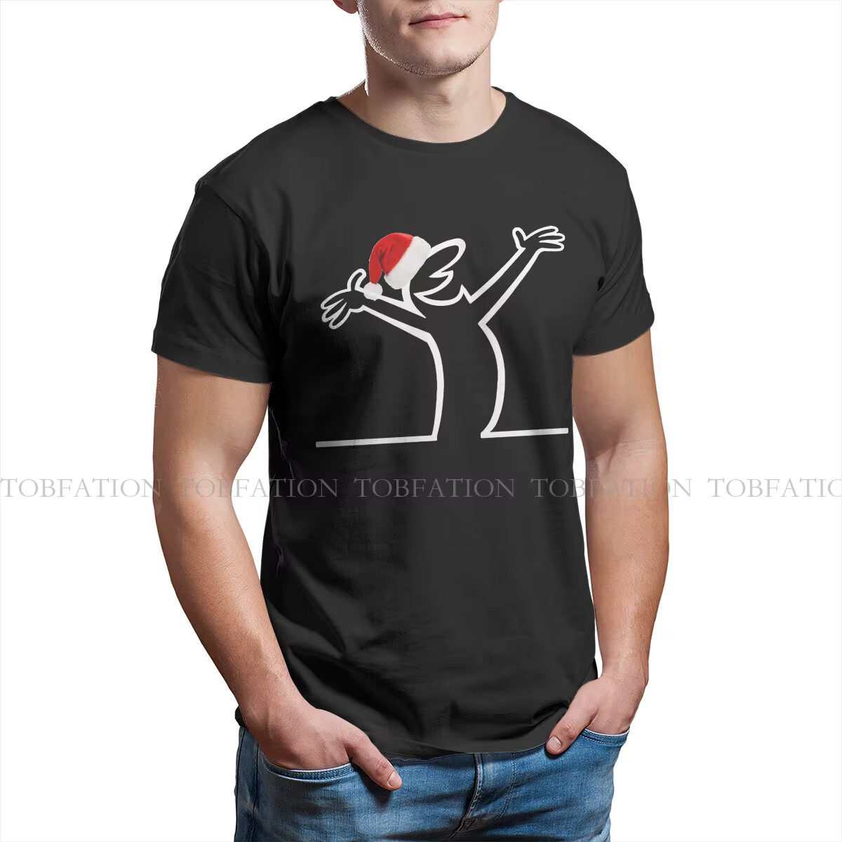 T-shirt de Noël La Linea The Line pour hommes