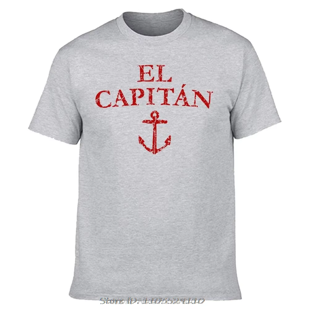 Drôle El Capitan capitaine bateau voile T-shirt coton Streetwear cadeaux d'anniversaire Style d'été