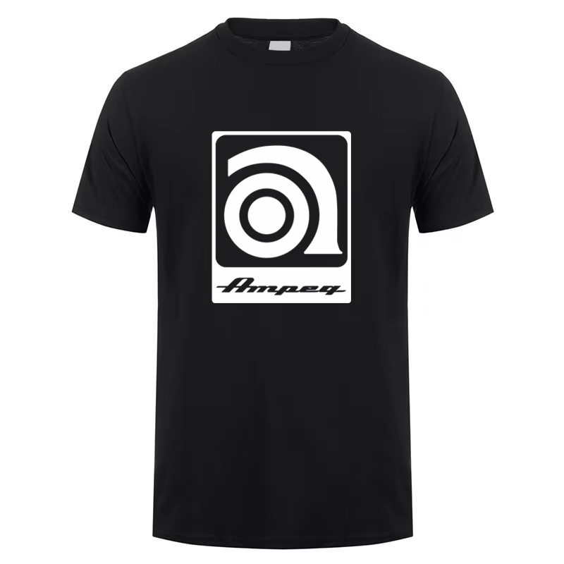 Ampeg musique Logo t-shirt hommes coton été à manches courtes drôle hauts