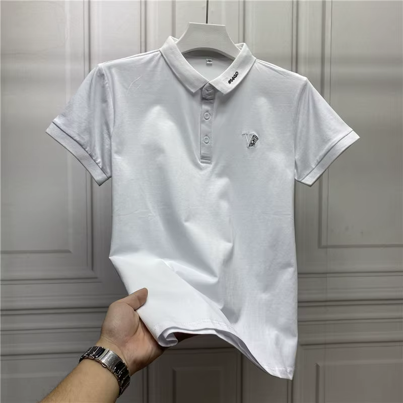 Polo Brodé à Manches Courtes pour Homme