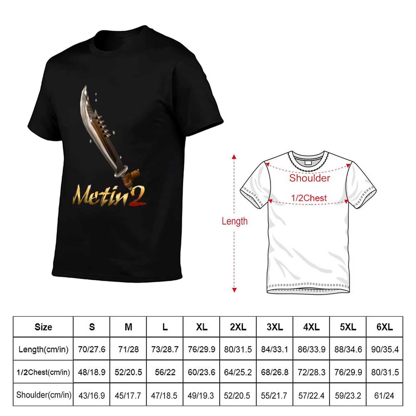 T-shirt Metin 2 pour homme