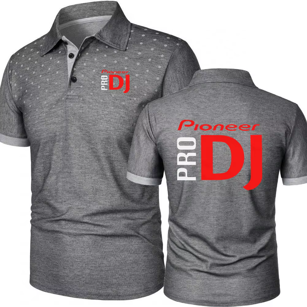 Polo DJ Muziek Pioneer Pro hommes à manches courtes t-shirt sport décontracté impression 3D Jersey rue Rap Hip Hop POLOS
