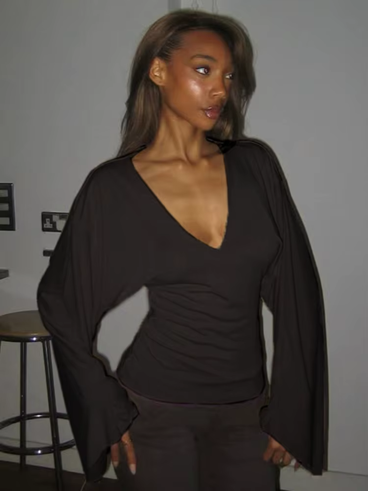 Batwing – t-shirt à manches longues pour femmes