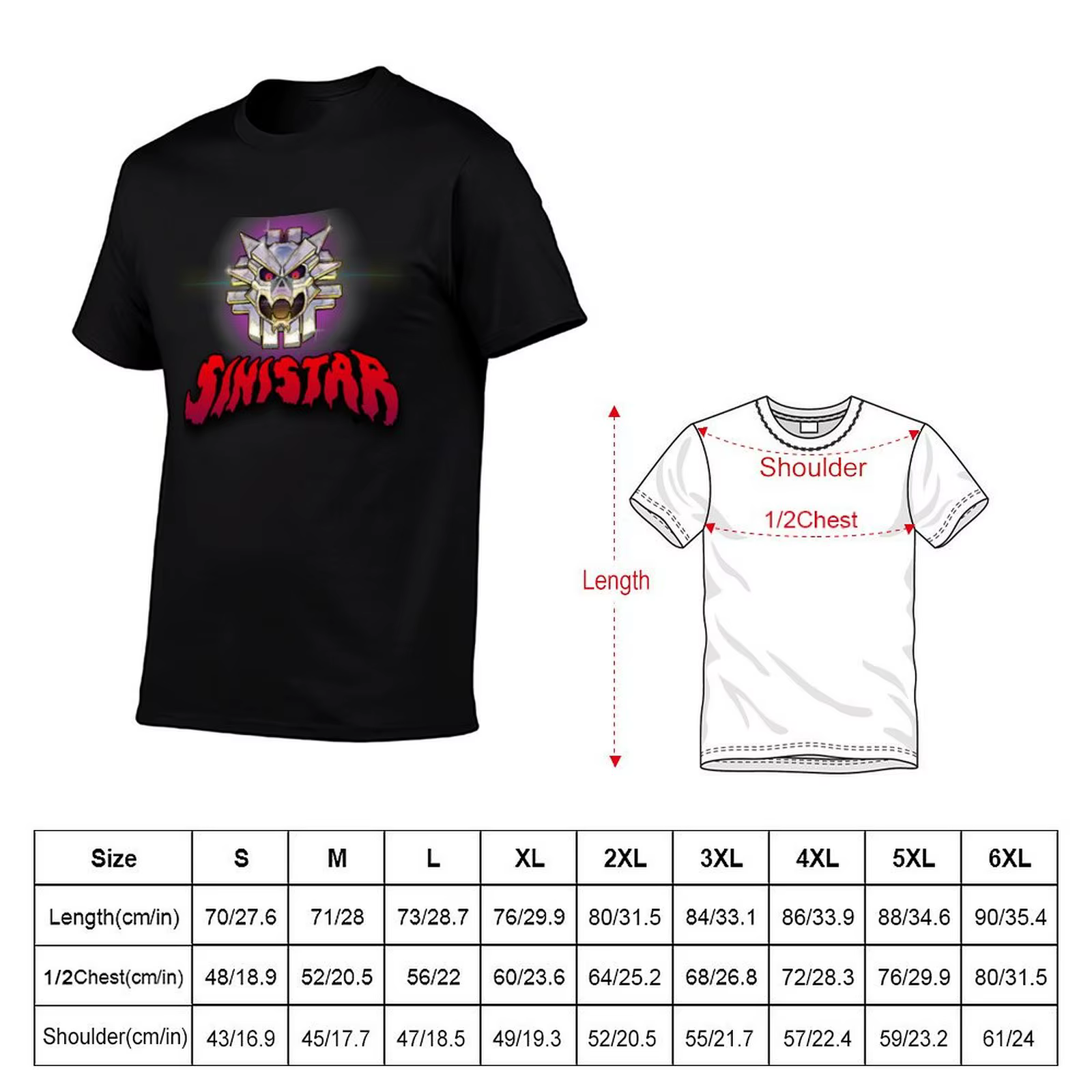 Sinistar – T-Shirt avec Logo Arcade rétro