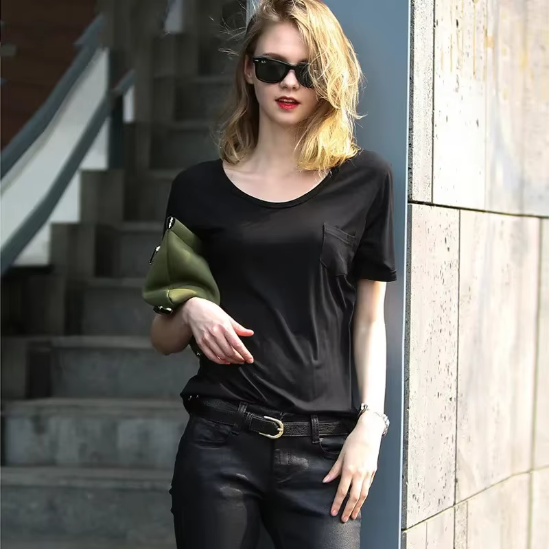 MRMT 2026 Nouveau T-shirt pour femme à manches courtes en modal