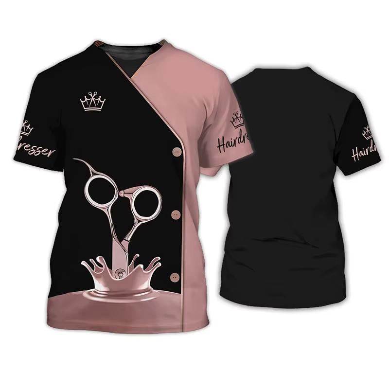 T-shirt graphique à manches courtes imprimé 3D pour hommes