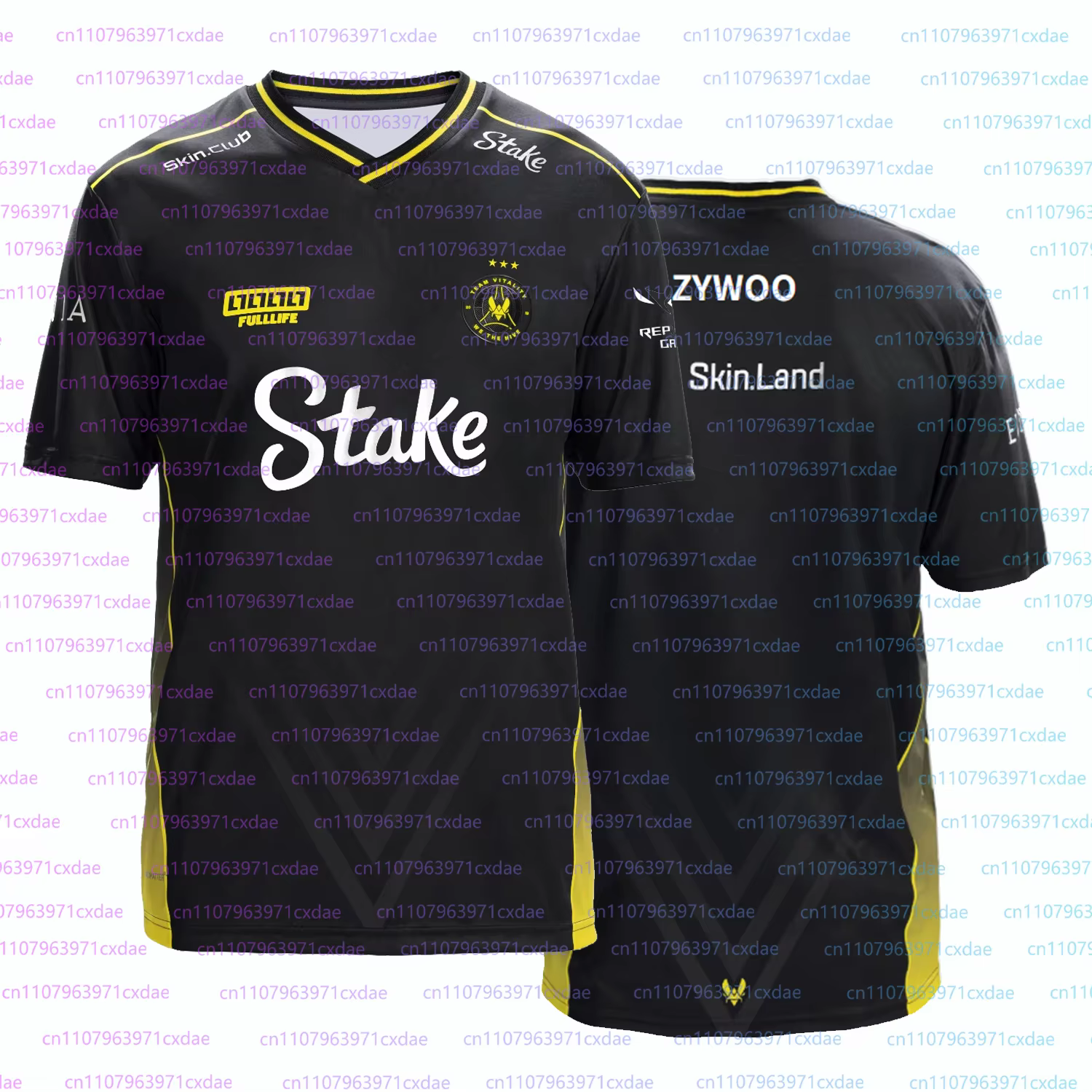 Maillot de sport LEC 2026 Printemps Vitality pour hommes – Tenue de club d'e-sport LOL – T-shirts de jeu