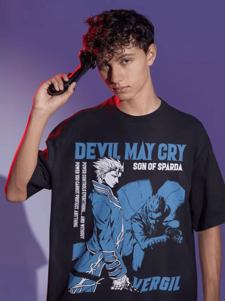 Devil May Cry virgil T-shirt unisexe en coton pour hommes, toutes tailles