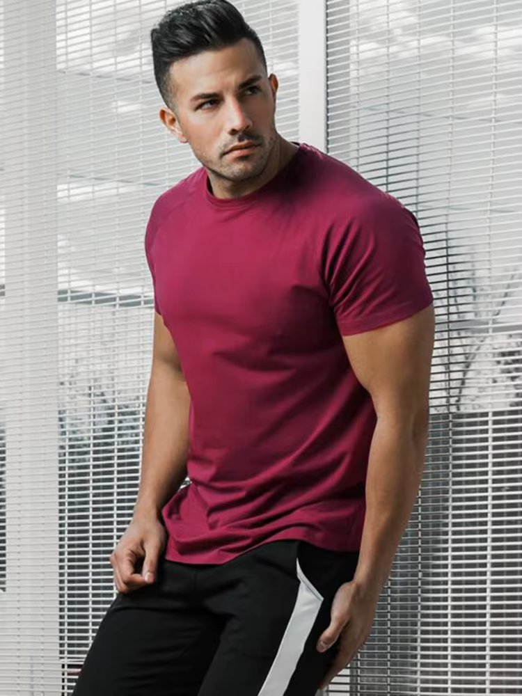 T-shirt uni pour homme