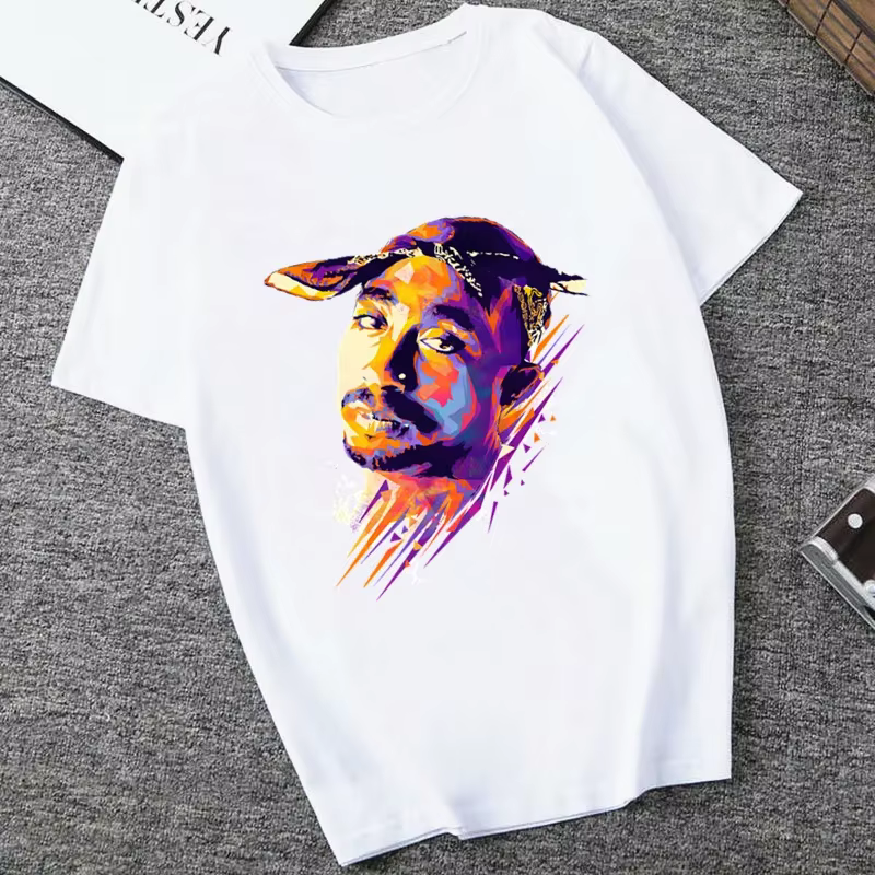 American Ripper Tupac 2pac T-shirt pour femme