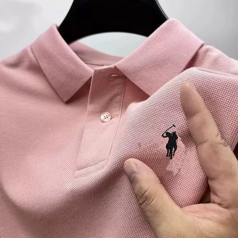 Polo à manches courtes pour homme 2026, logo brodé de haute qualité, mode estivale, décontracté, confortable, haut respirant