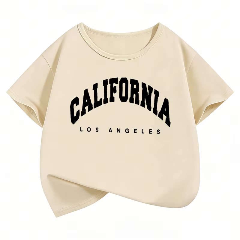 T-shirts imprimés avec la lettre California Los Angeles