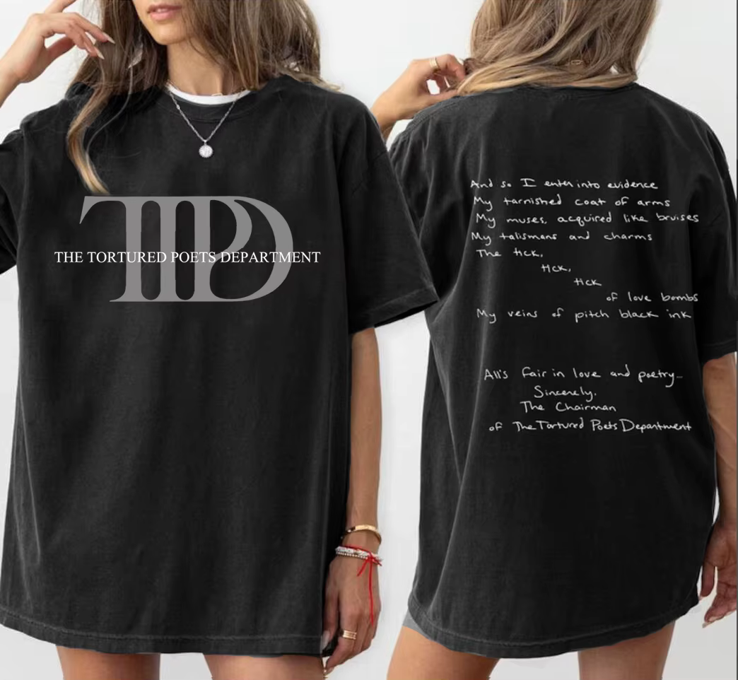 T-Shirt à Manches Courtes en Coton pour Femme, Streetwear, avec Imprimé TTPD