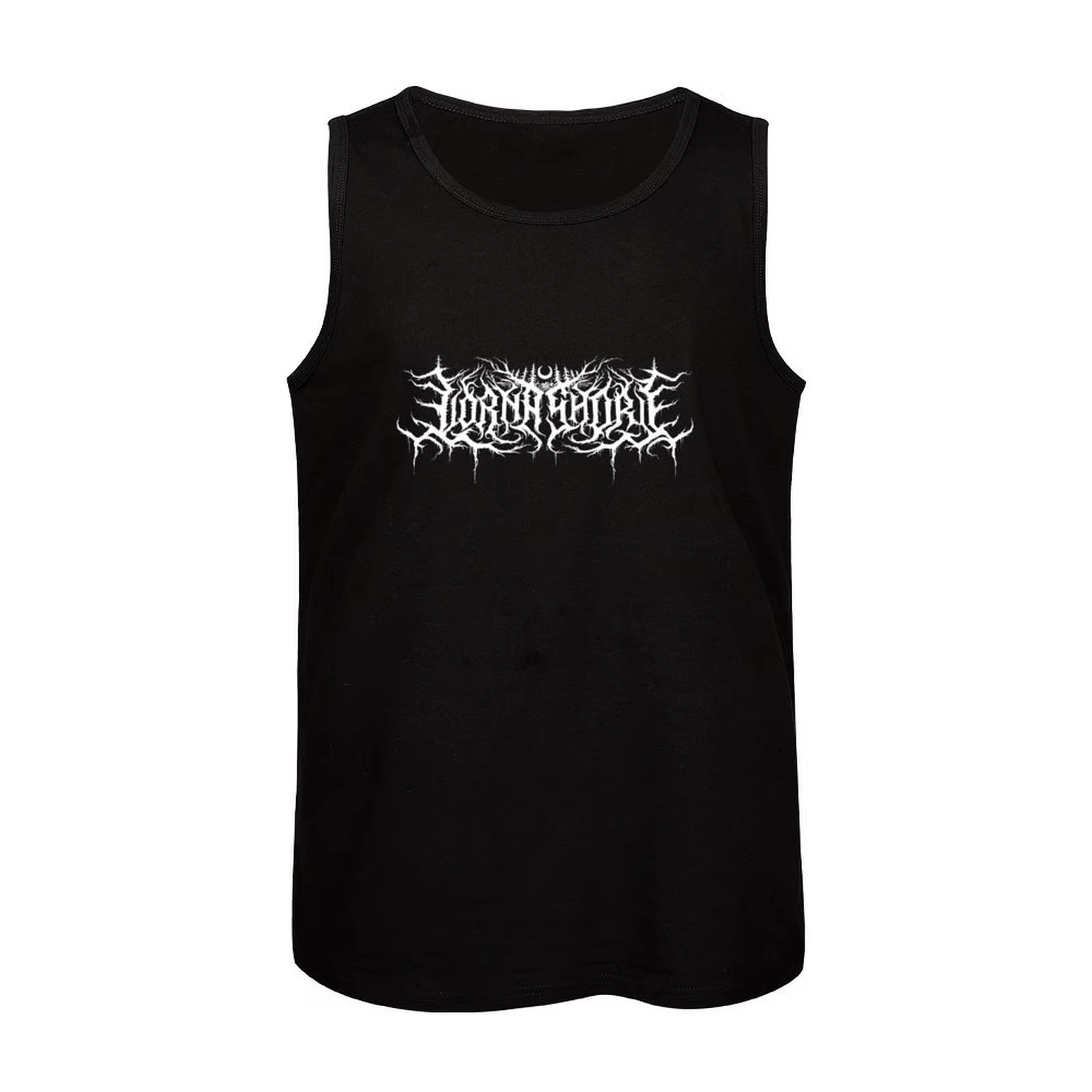 Lorna Shore-Haut Blanc Précieux avec Logo, Vêtements Glamasculins