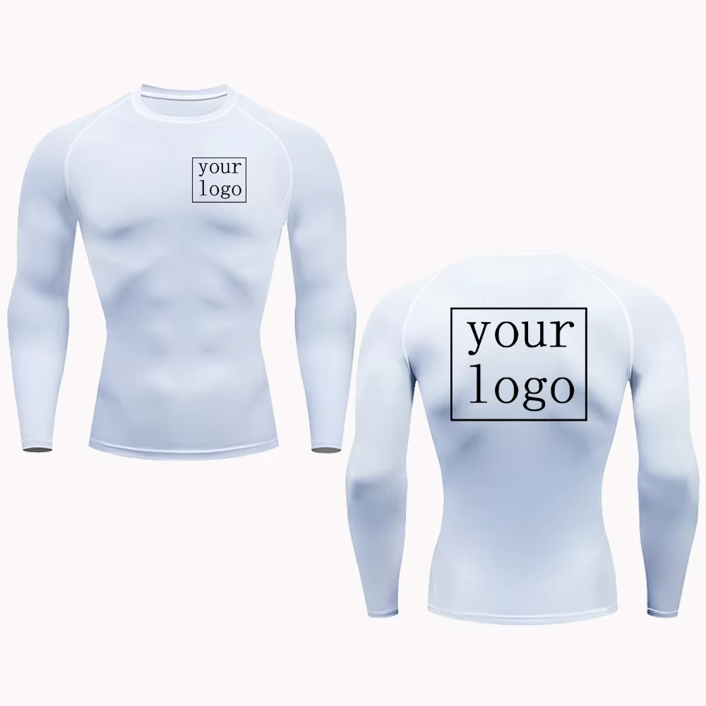 Nouveau t-shirt de Compression personnalisé votre Logo de conception haut hommes femmes imprimer