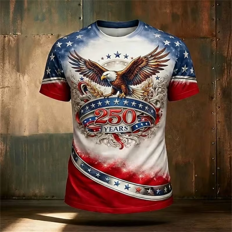 T-shirt patriotique pour hommes et femmes
