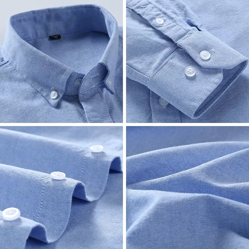Chemises Oxford à manches longues pour hommes