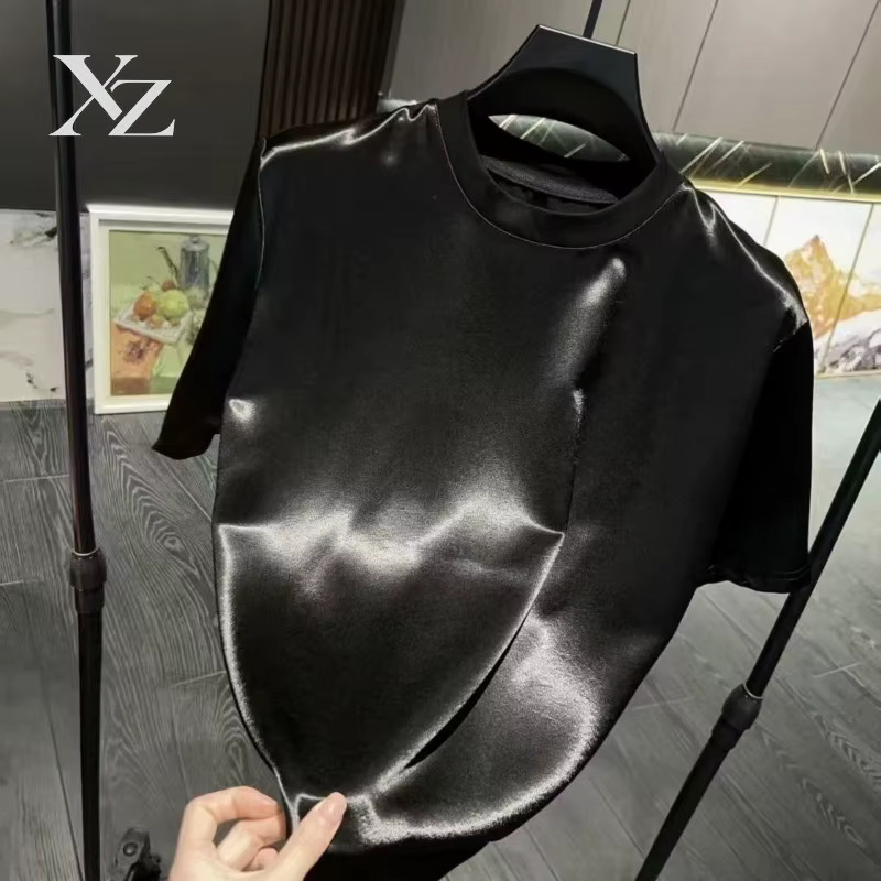 Soldes d'ouverture | T-shirt en satin d'acétate de luxe pour homme