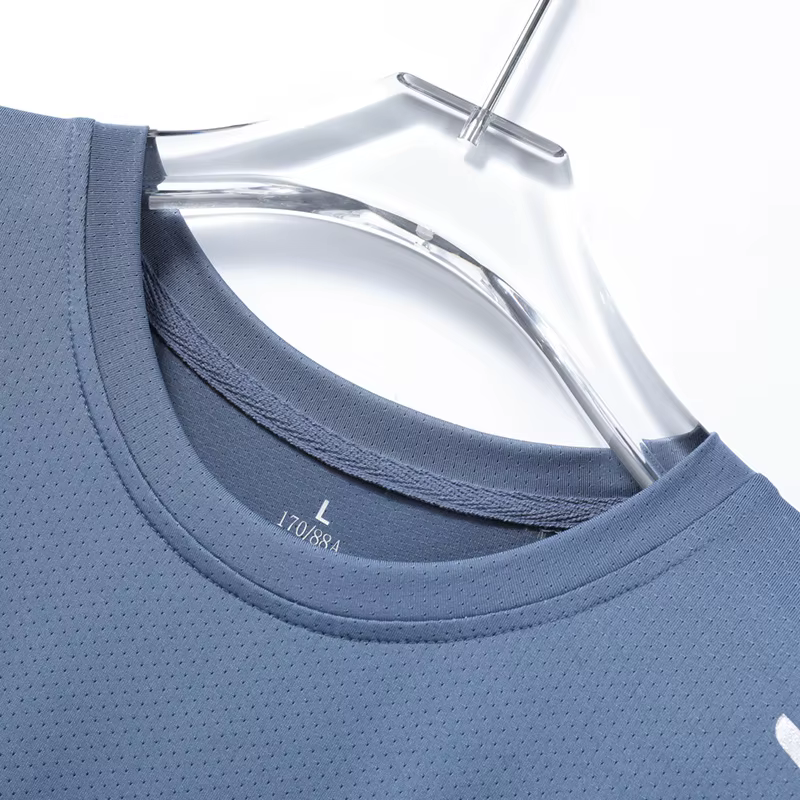 CHRLCK hommes course séchage rapide T-shirts respirant randonnée pêche