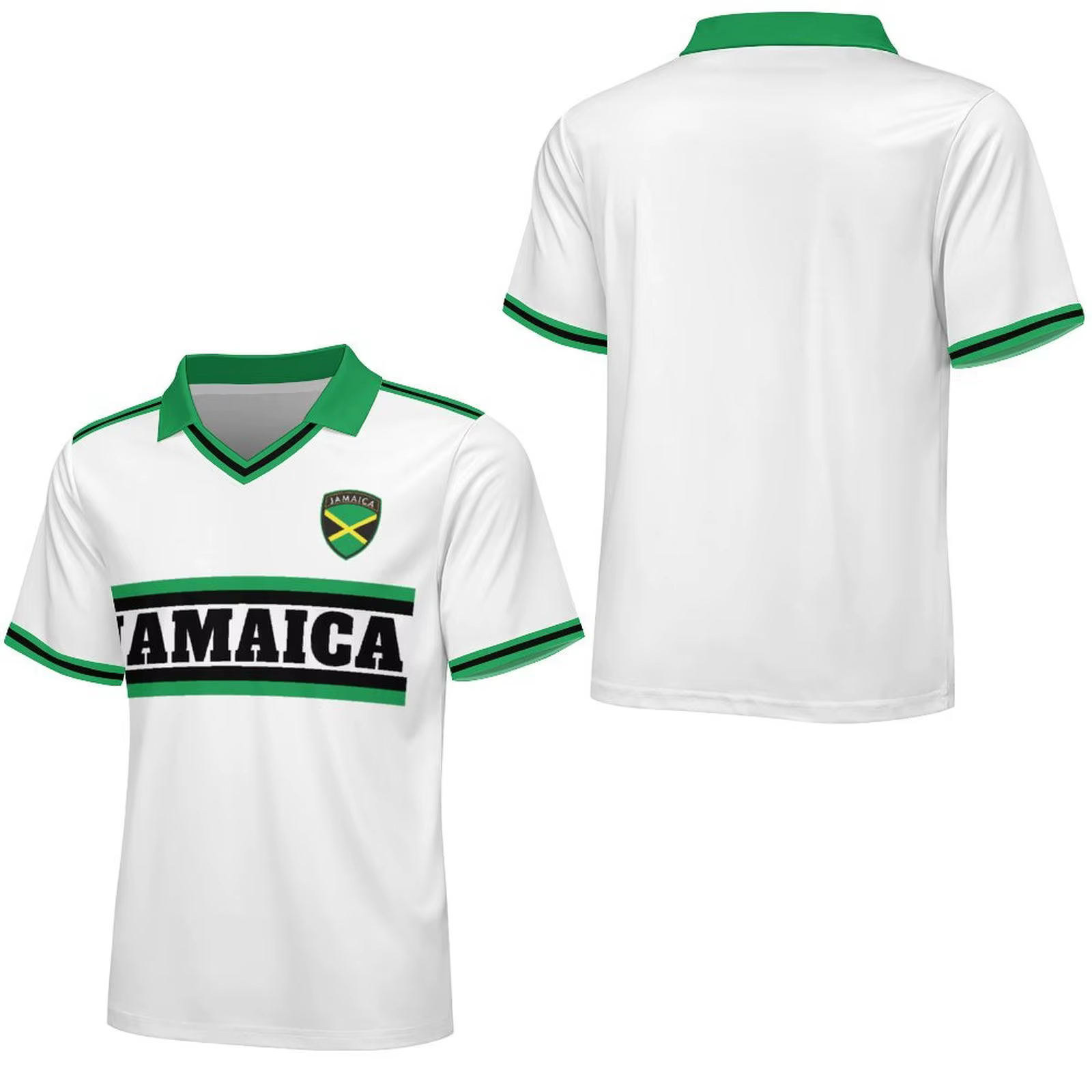 Polo de Rugby rétro rayé en maille pour hommes