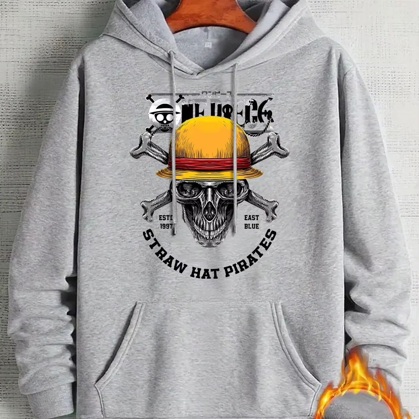 Sweat-shirt à capuche pour homme - Pull décontracté noir avec poche avant