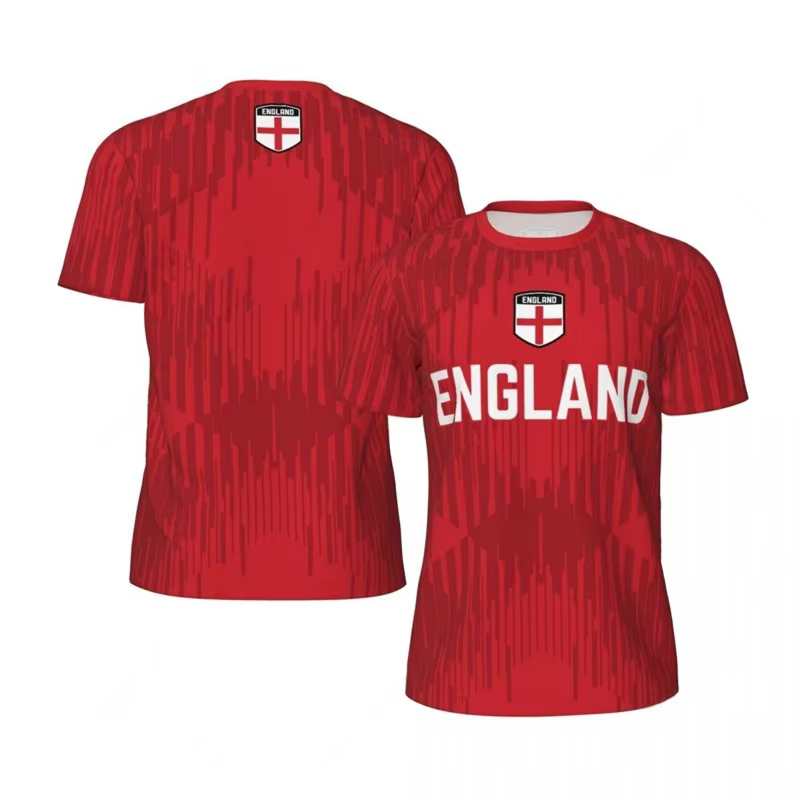 Angleterre drapeau graphique hommes maillot de Football mode emblème National 3D imprimé sport t-shirt décontracté surdimensionné respirant t-shirts