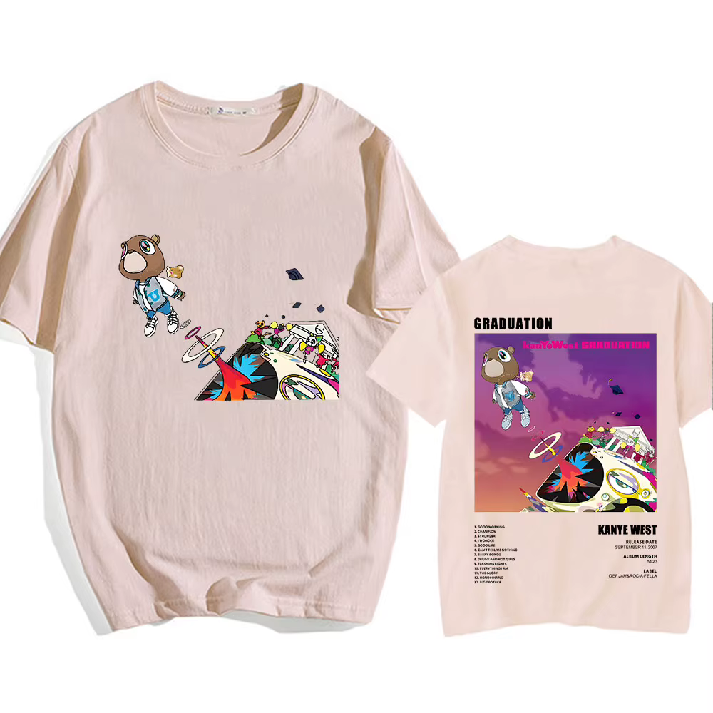 T-shirt Kanye West avec impression graphique