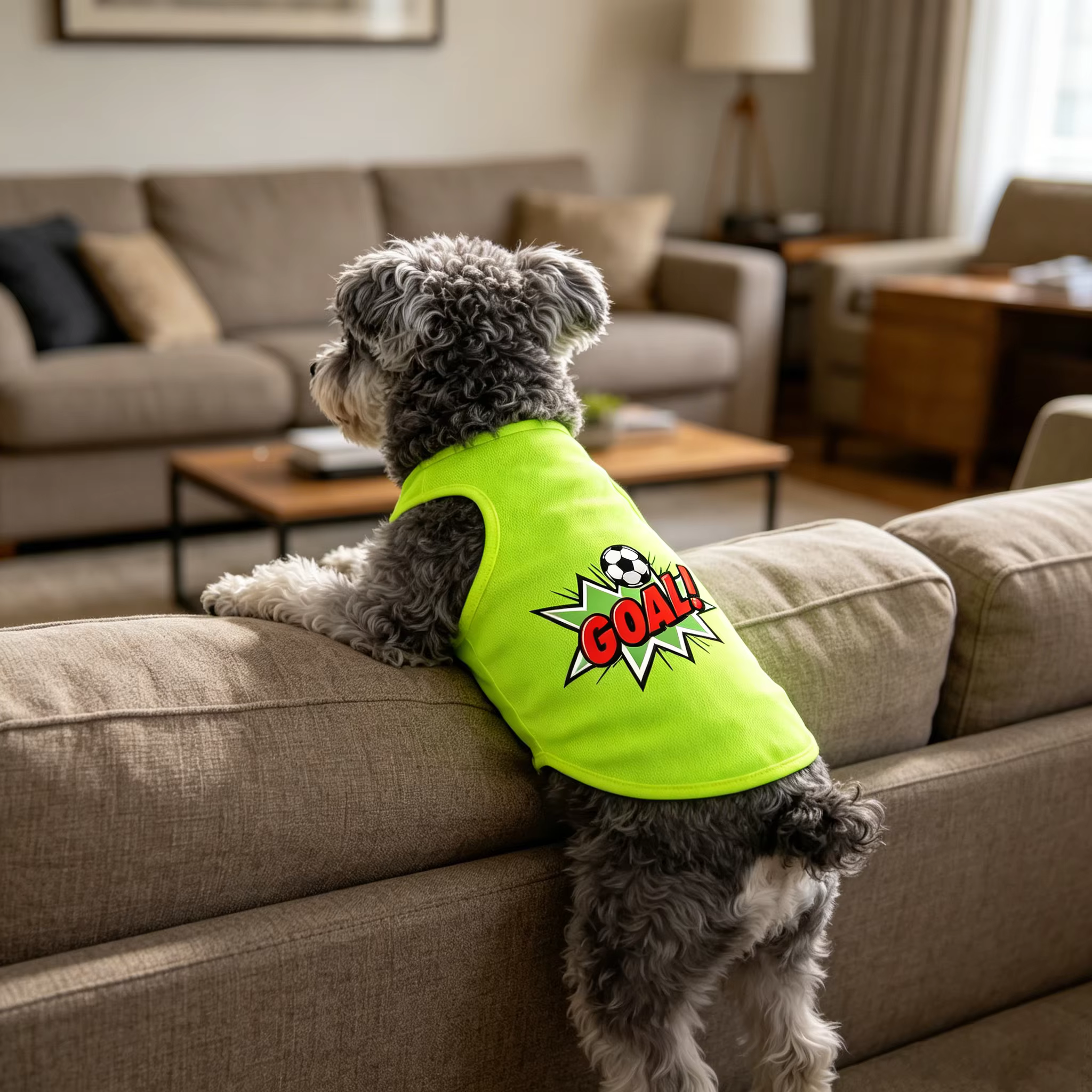 T-shirt imprimé Coupe du Monde pour chien - Des motifs tendance et mignons qui ajoutent de la vitalité à votre