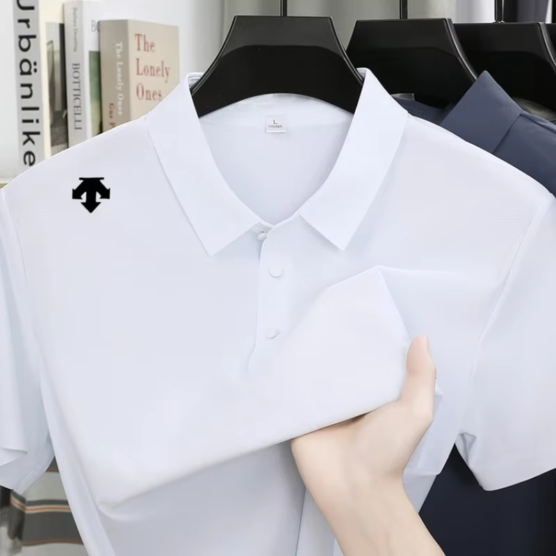 Polo brodé pour homme – T-shirt de sport tendance