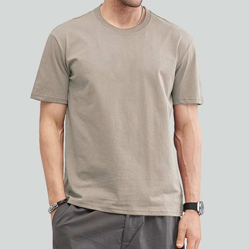 Offre spéciale T-Shirts d'été hommes femmes coton t-shirt mâle Simple solide