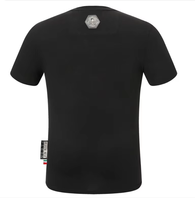 T-shirt ras du cou en pur coton avec biscuits pour hommes