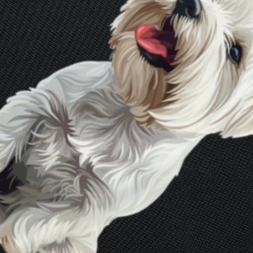 Drôle West Highland blanc Terrier chien Westie T-shirts hommes femmes mode t-shirt style décontracté 100% coton ample
