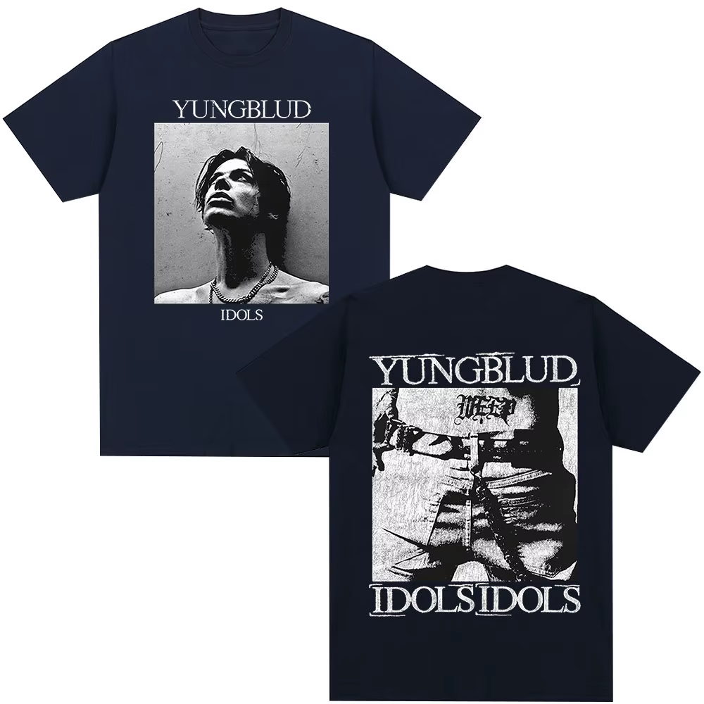 Chanteur Yungblud IDOLS Album Tour 2025 T-shirt hommes femmes vêtements Hip Hop manches courtes T-shirts surdimensionné