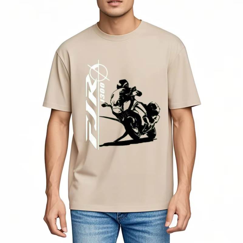Offres spéciales nouvelle marque-vêtements T-Shirts hip-hop Simple épissage T-Shirt hauts FJR 1300 T-Shirt moto pour les Fans d'équitation T-Shirt