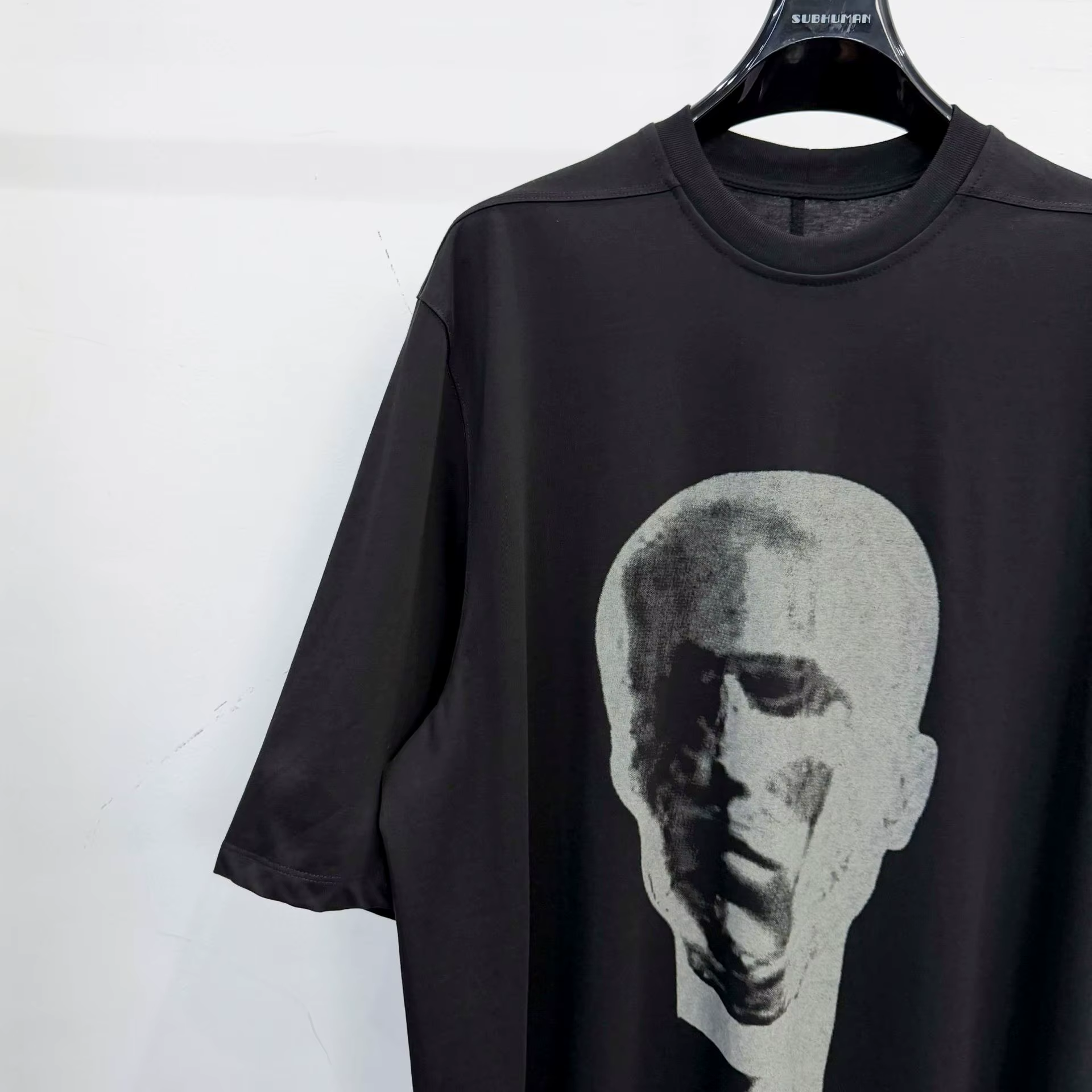 T-shirt Homme Oversize Décontracté 100% Coton Style Gothique Owen Seak – Hauts et T-shirts d'Été Designer Unis pour Hommes
