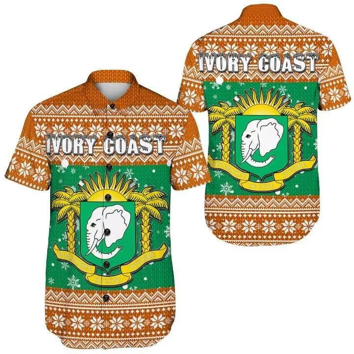 Chemise hawaïenne à manches courtes pour hommes