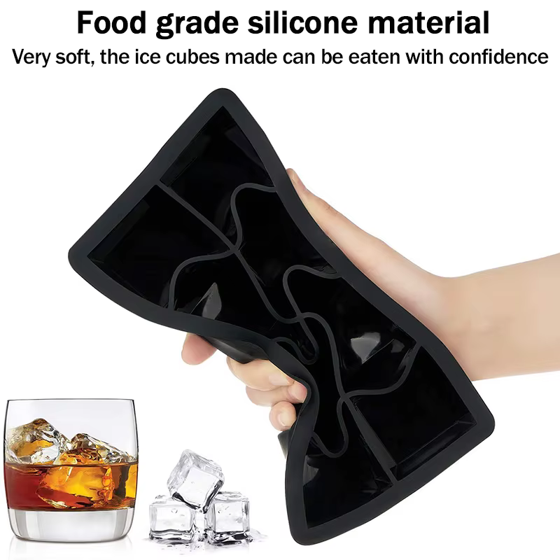 4/6/8/15 grille grand plateau à glace moule géant Jumbo grand Silicone de qualité alimentaire Cube à glace plateau carré moule bricolage machine à glaçons plateau à glaçons