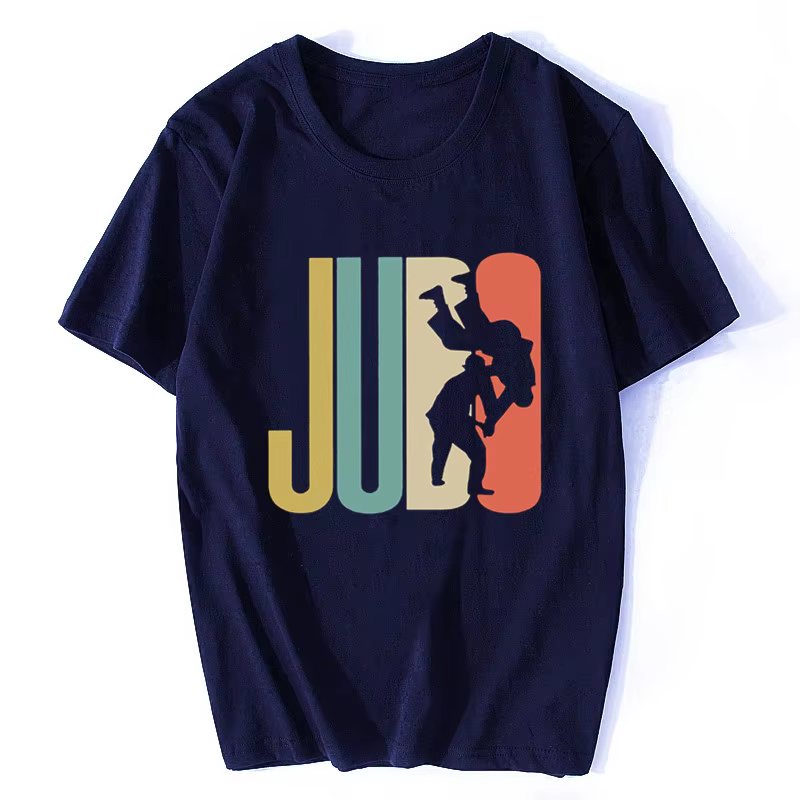 Judo japonais Arts martiaux T-shirt mode hommes Geek unisexe coton