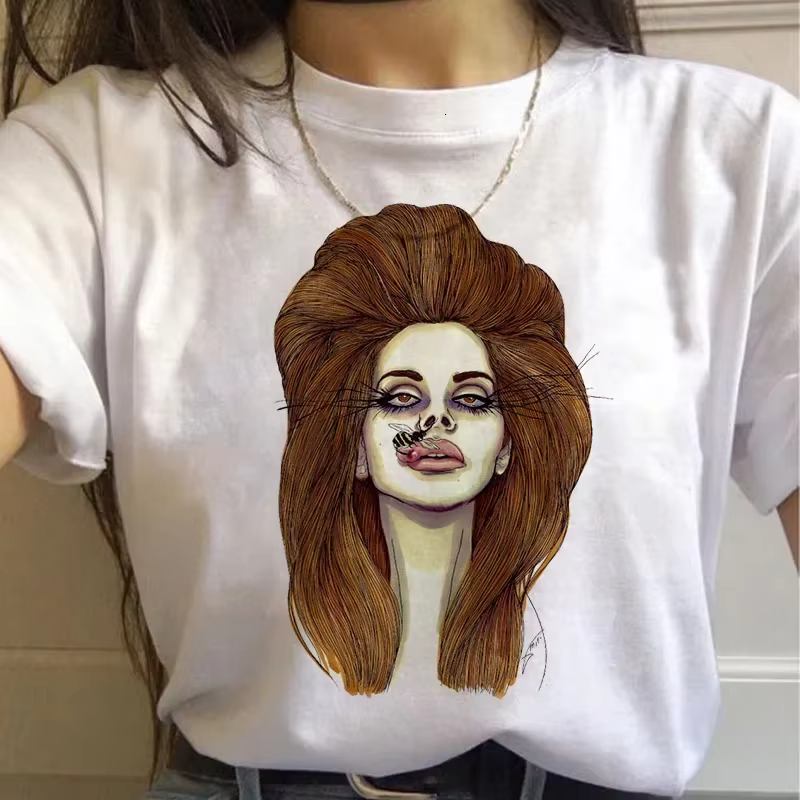 Lana Del Rey-T-shirt Harajuku pour femmes